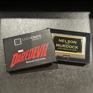 Marvel Daredevil Business Card Holder - Black and Gold
